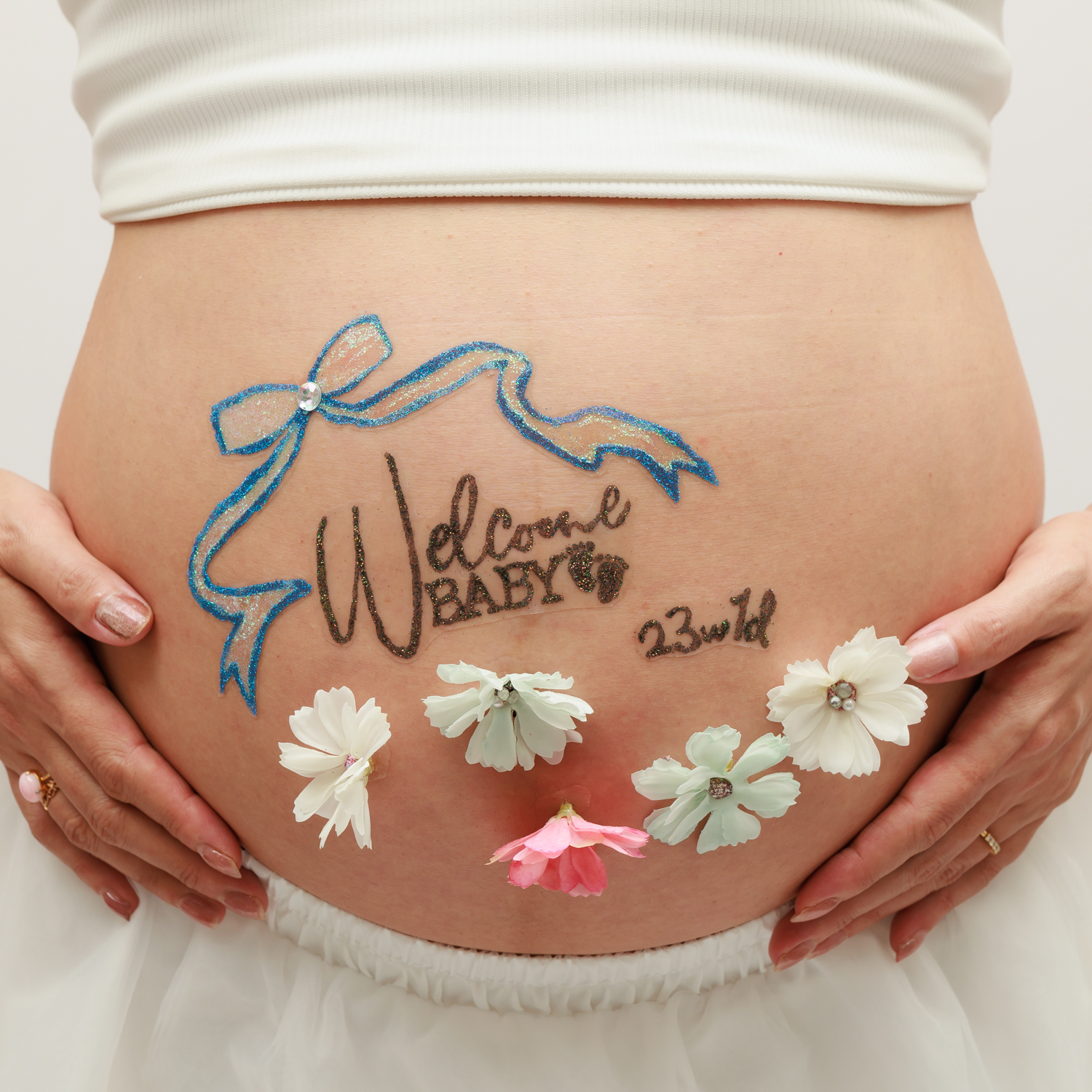 マタニティフォト ボディジュエリー③ - 画像 (2)