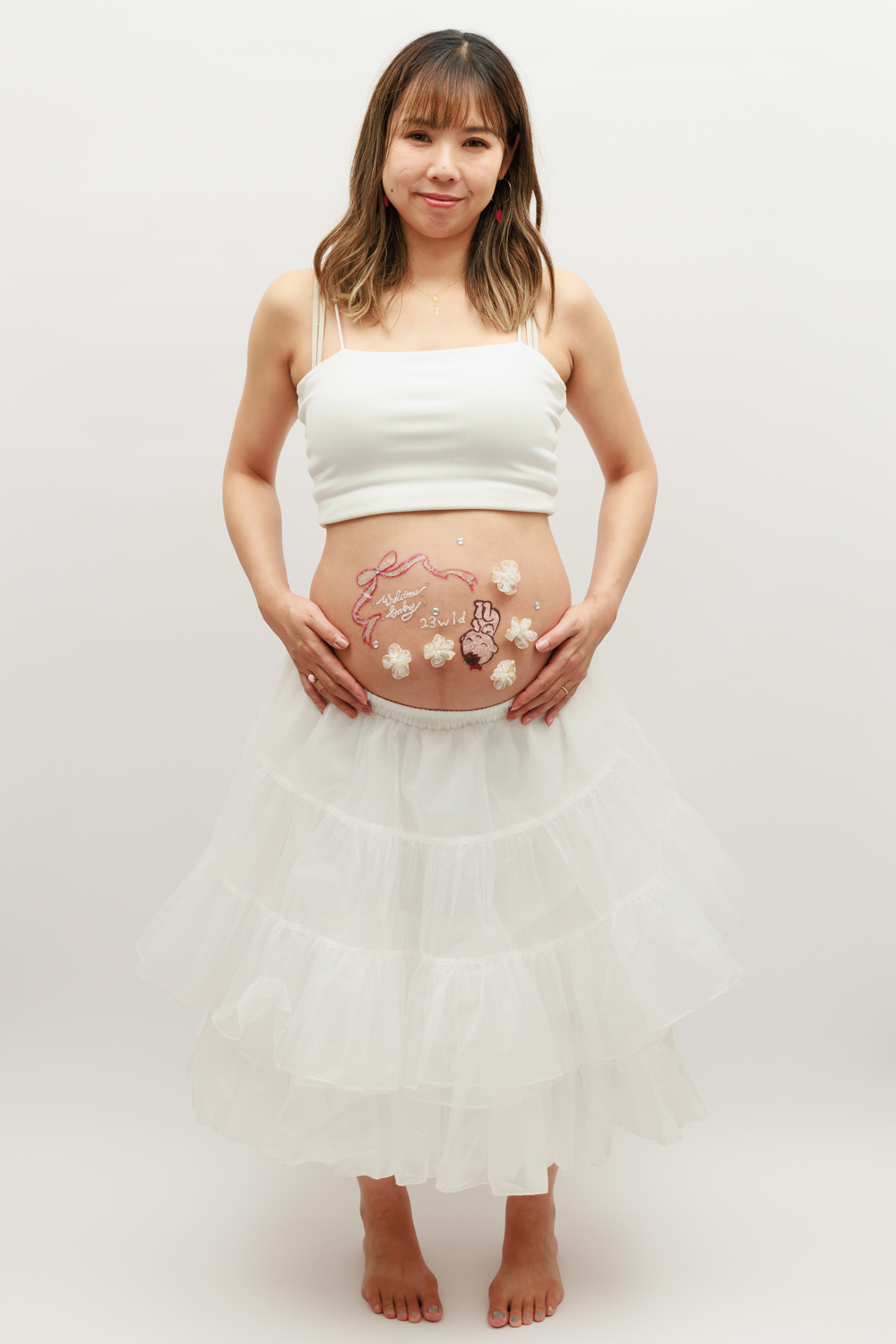 マタニティフォト ボディジュエリー① - 画像 (4)